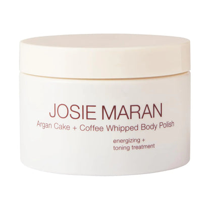 Josie Maran Argan Cake & Coffee Whipped Body Polish Mocha Whip - Full-Body Exfoliating Scrub - Removes Dirt Dead Skin Cells Impurities - Argan Oil Essential Fatty Acids & Vitamin E (10 oz / 283 g)