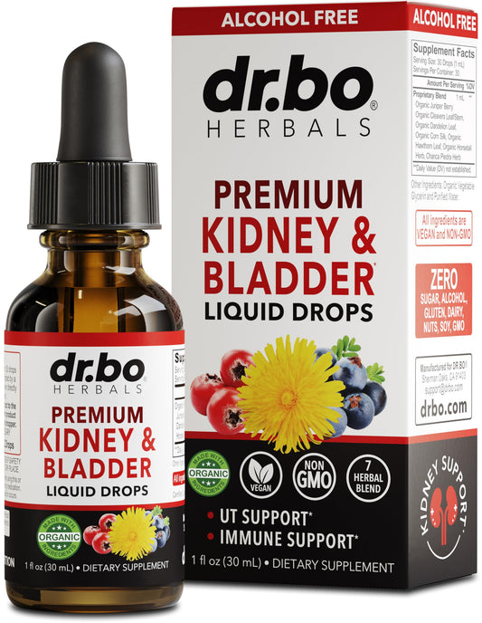 Kidney Support Supplement Bladder Health - Organic Renal Cleanse Supplements Drops Juniper Berry Cleavers Dandelion - Renal Kidney Cleanse Detox Urinary Tract Herbal Bladder Support Flush Kidneys 1oz