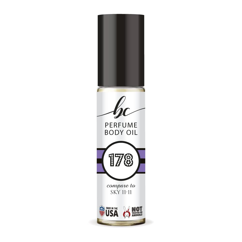 BIOCURA BC Perfume 178 Inspired by Emra Sky 11-11 For Women & Men Replica Fragrance Body Oil Dupes Alcohol-Free Sample Travel Size Concentrated Long Lasting Roll-On 0.3 Fl Oz/10ml