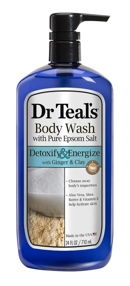 Dr. Teals Pure Epsom Salt Body Wash Detox 24 Fluid Ounce