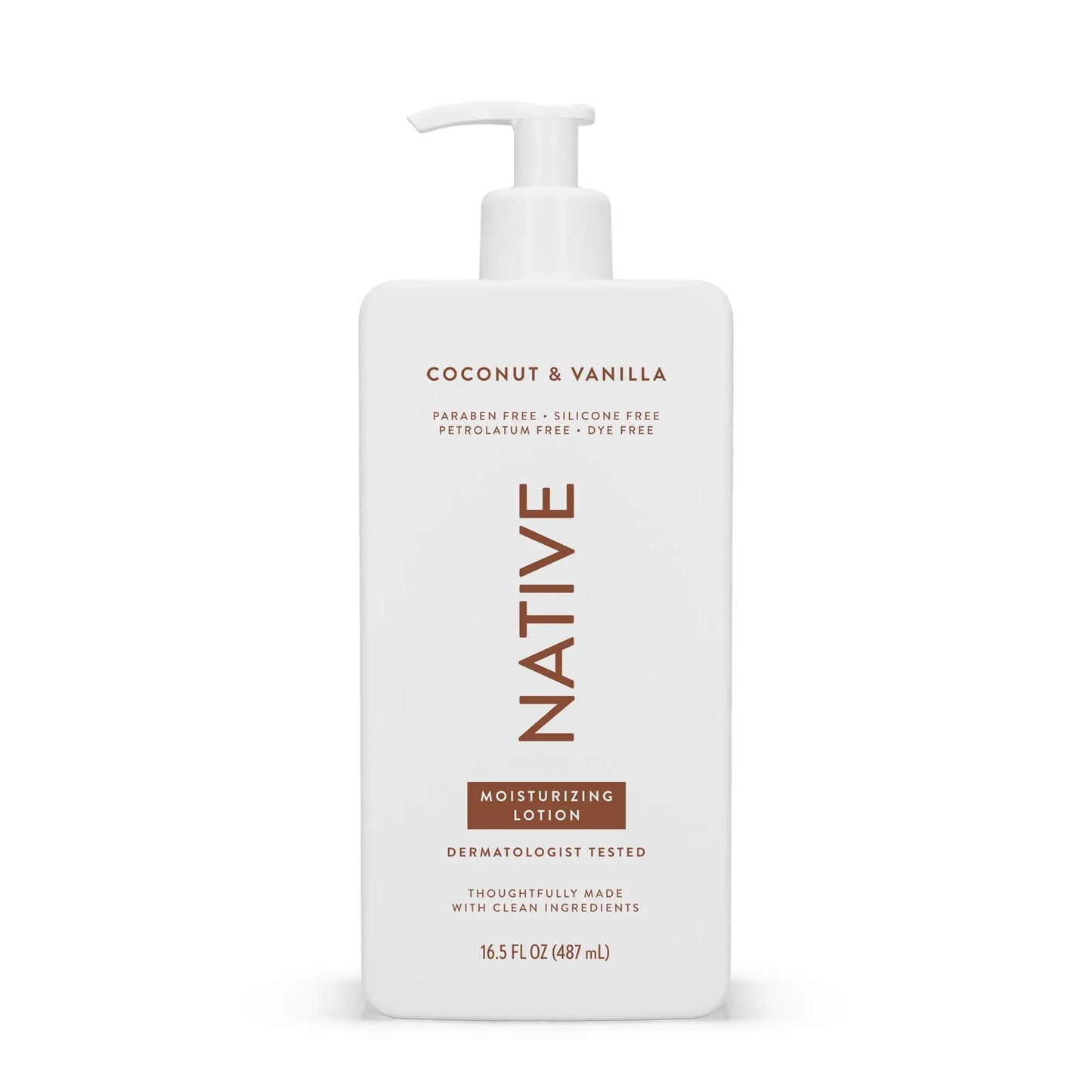 Native Body Lotion Contains Naturally Derived Plant-Based Moisturizers for Women and Men | Restores Dry Skin Coconut & Vanilla 16.5 fl oz