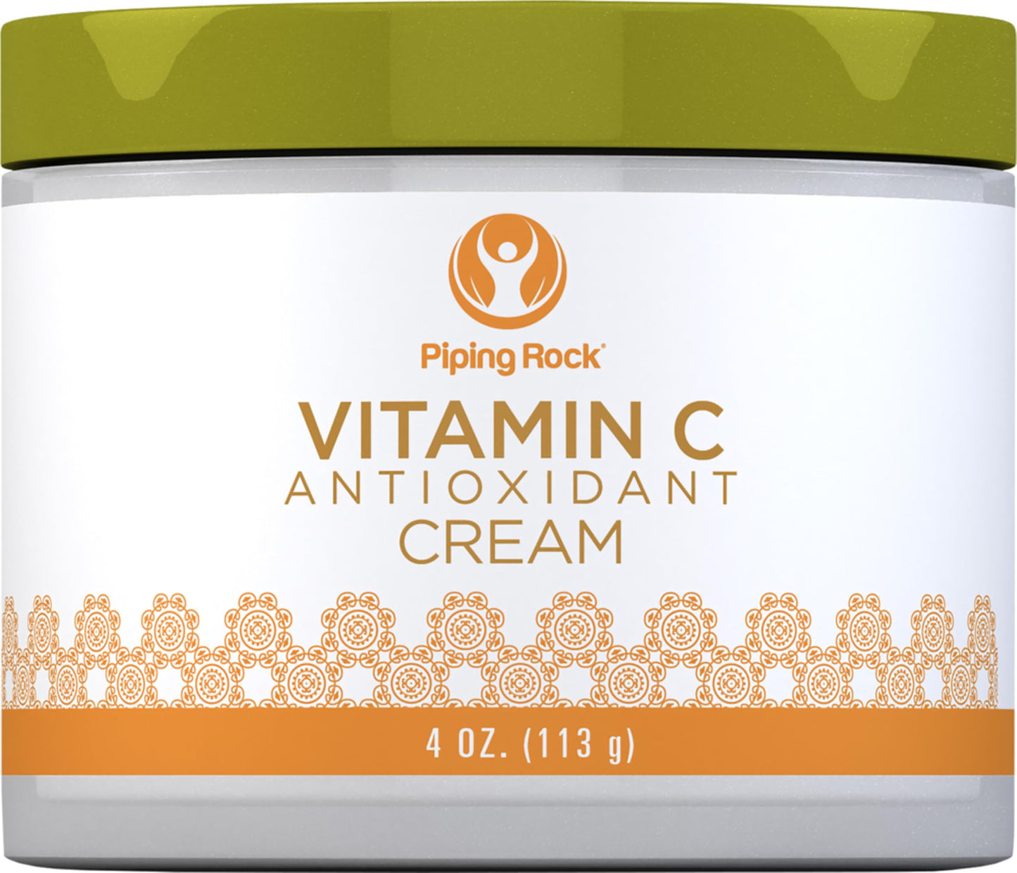 Piping Rock Vitamin C Cream | 4oz | Dark Spot Masker for Face Skin & Eyes | Free of Parabens SLS & Fragrances