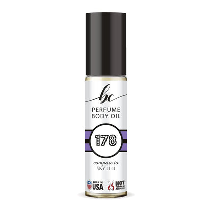 BIOCURA BC Perfume 178 Inspired by Emra Sky 11-11 For Women & Men Replica Fragrance Body Oil Dupes Alcohol-Free Sample Travel Size Concentrated Long Lasting Roll-On 0.3 Fl Oz/10ml