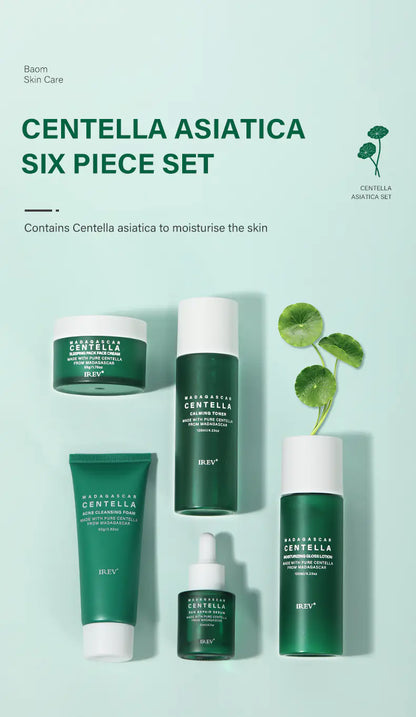 Private Label Skin Repair Centella Skin Care Kit Soothes Acne Face Care Centella Asiatica Extract Natural Facial Skin Care Set