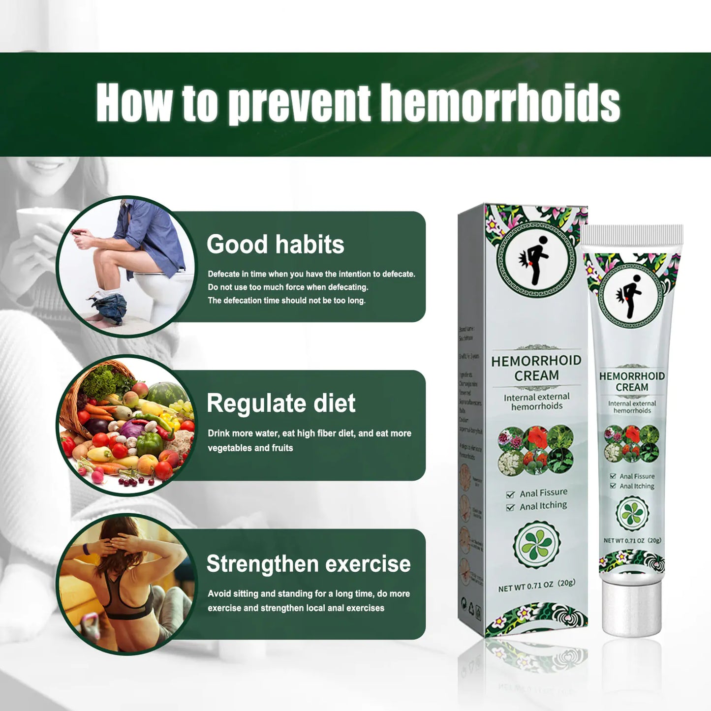 Hemorrhoid Soothing Ointment for Relief and Healing